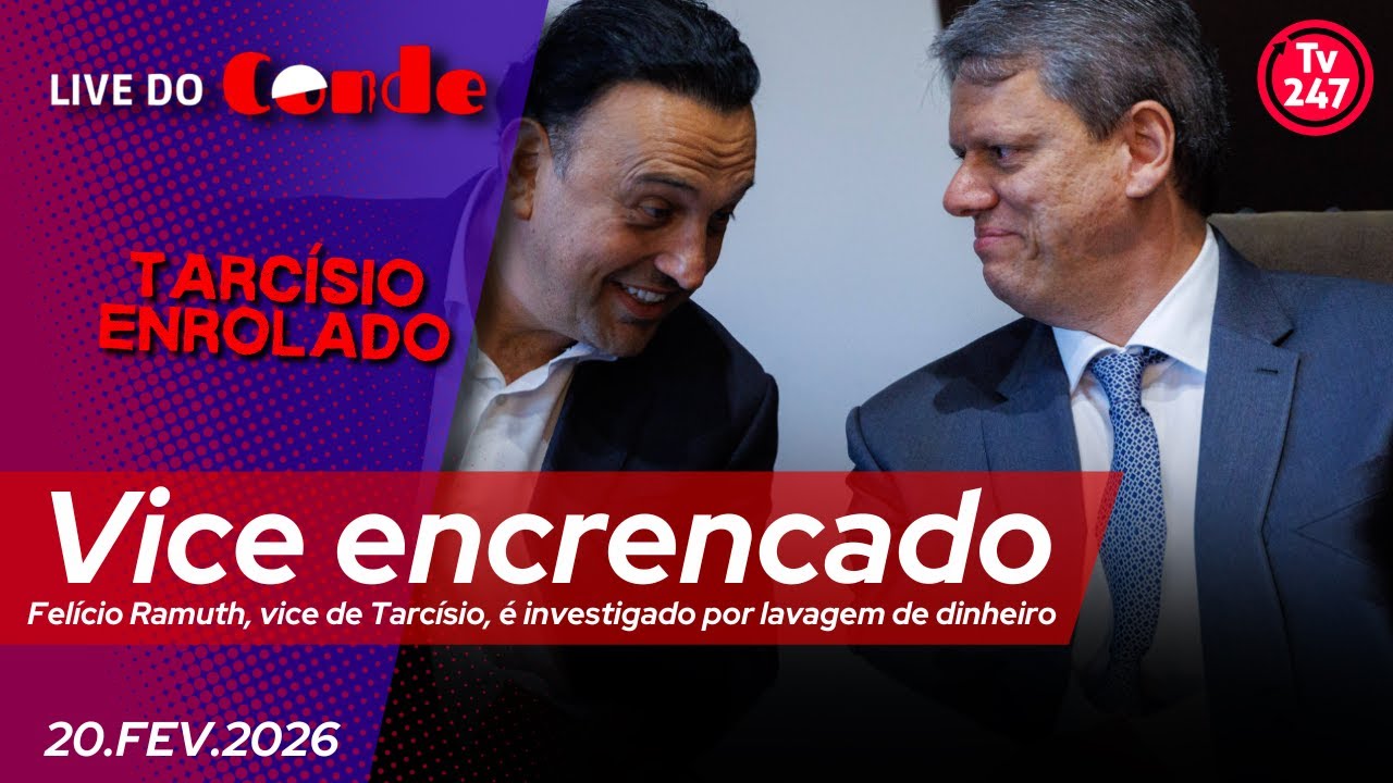 Live do Conde | Vice encrencado: Felício Ramuth, vice de Tarcísio, é investigado por lavagem