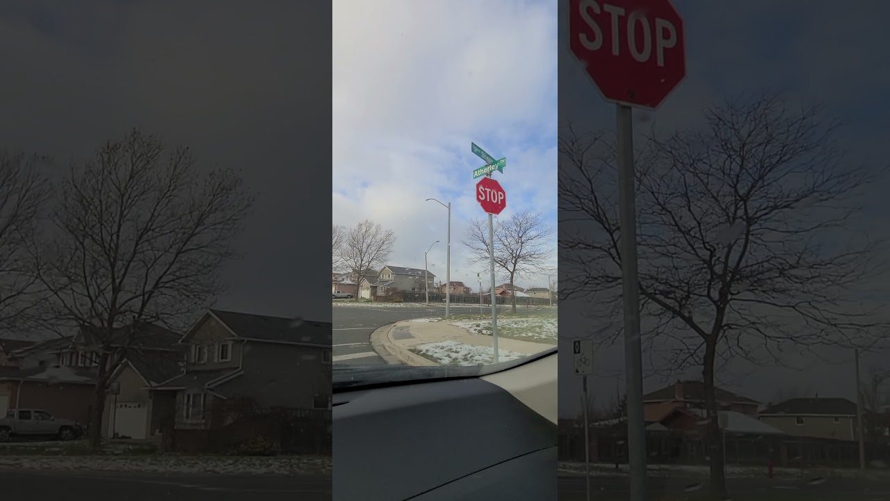 مواقع الوقوف في التقاطعات واشارات التوقف ال Stop sign