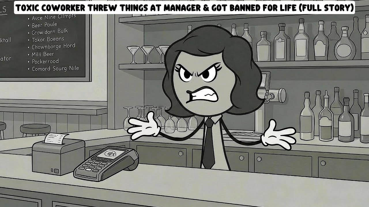 Toxic Coworker Threw Things At Manager & Got Banned For Life (Full Story)