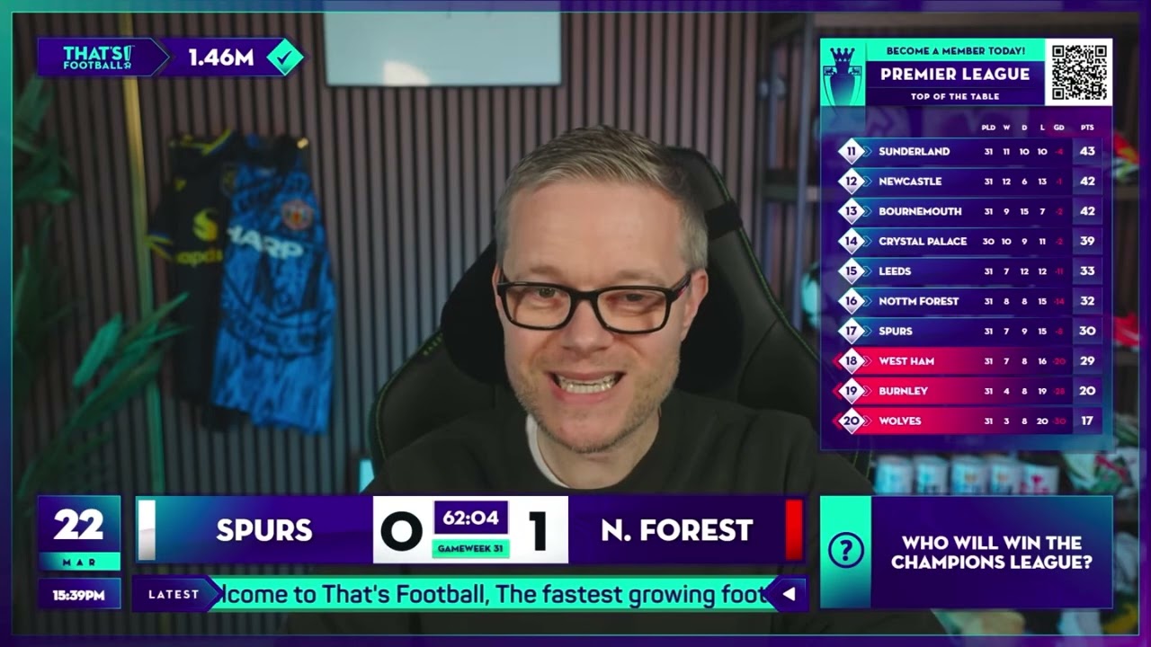 GOLDBRIDGE Best Bits | Tottenham 0-3 Nottingham Forest