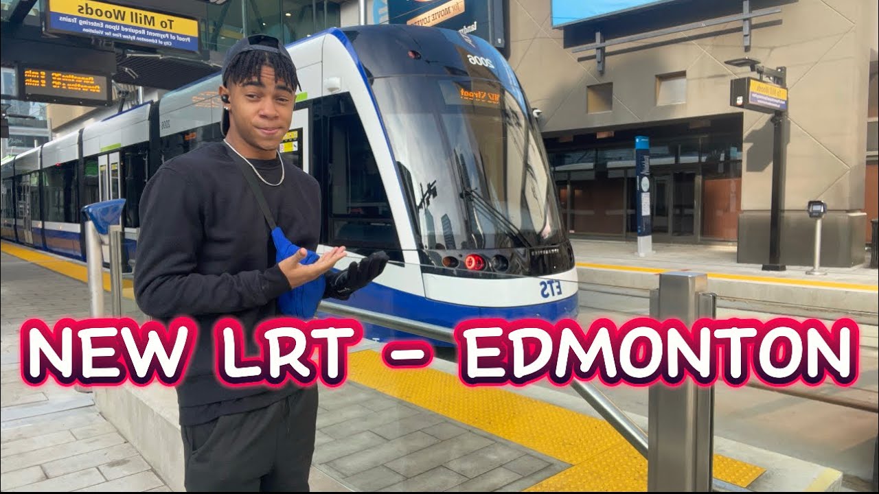 Edmonton's Newest and Very First OVERHEAD LRT (Train) System - Join Me for a Ride!