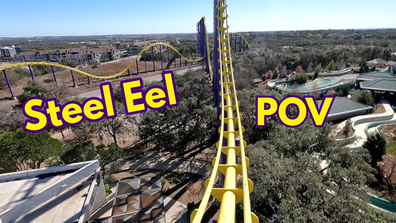 POVs of the Steel Eel @ SeaWorld San Antonio