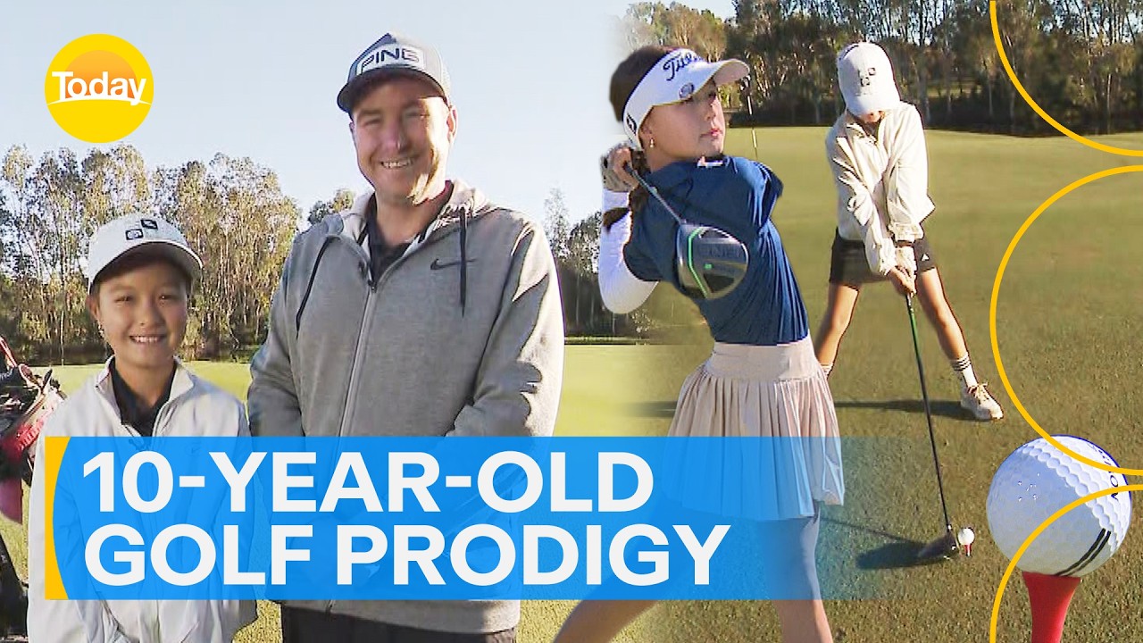 Ten-year-old giving golfing greats serious run for their money | Today Show Australia