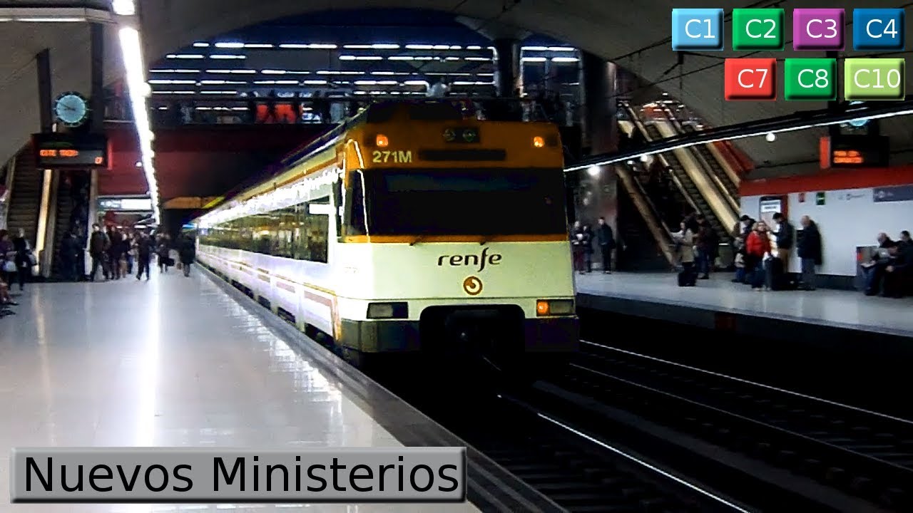 Nuevos Ministerios C1 - C2 - C3 - C4 - C7 - C8 - C10 : Cercanías Renfe Madrid [2015]