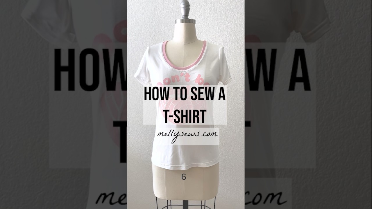 How to Sew a T-shirt #sewingtutorial #sew #tshirt