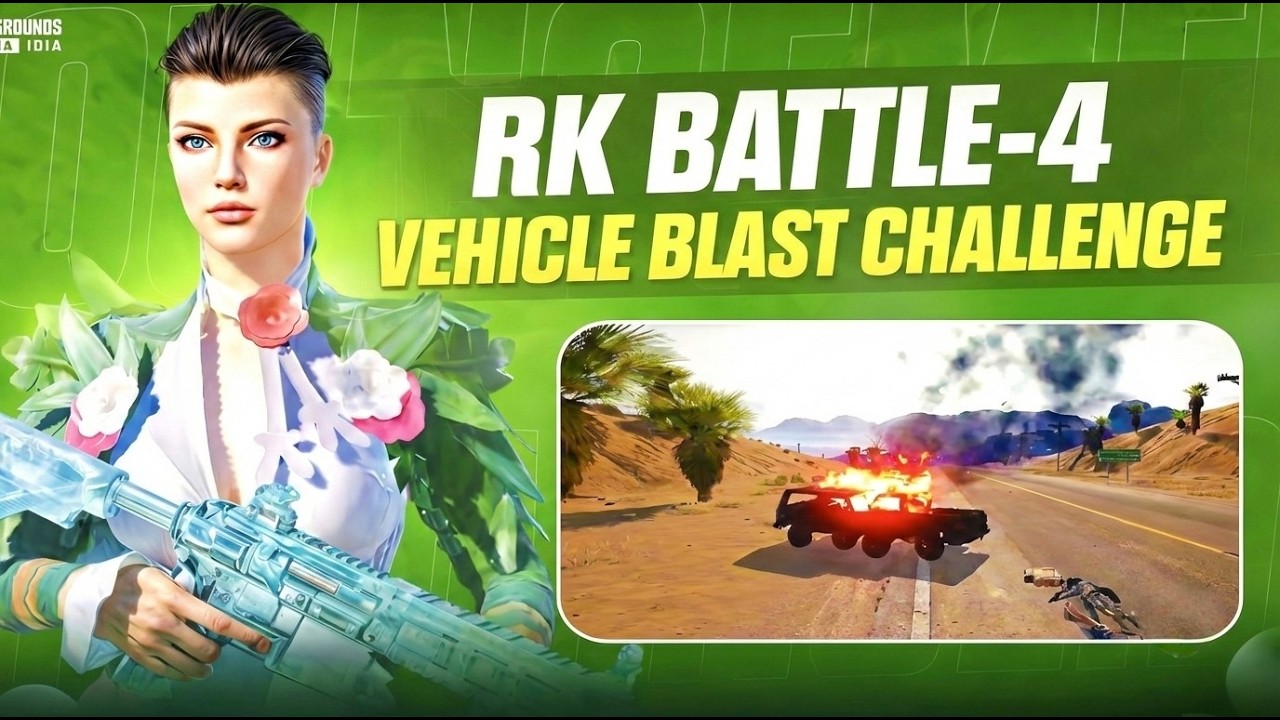 RK BATTLE-4 🐦‍🔥VEHICLE 🚘 BLAST CHALLENGE 🔥 | BGMI LIVE IN TELUGU | #bgmilive #bgmishorts