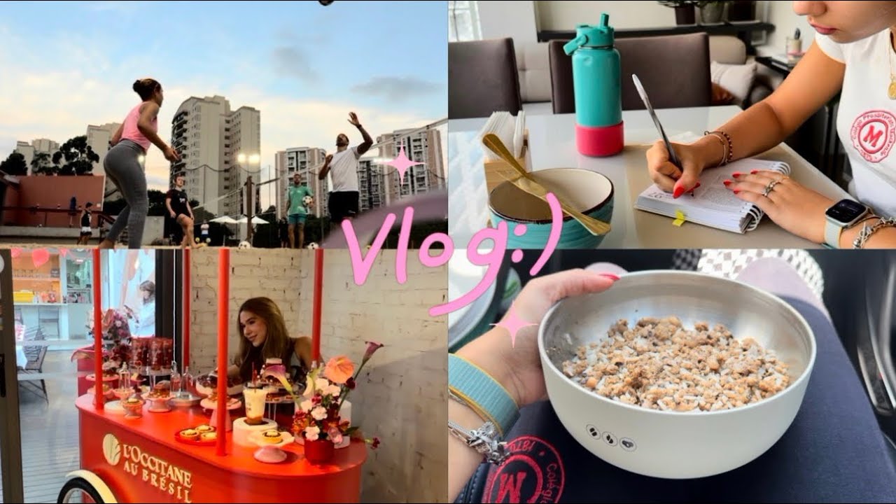 VLOG - um dia com a MÁ! / evento, volta as aulas, futevolei, treino...