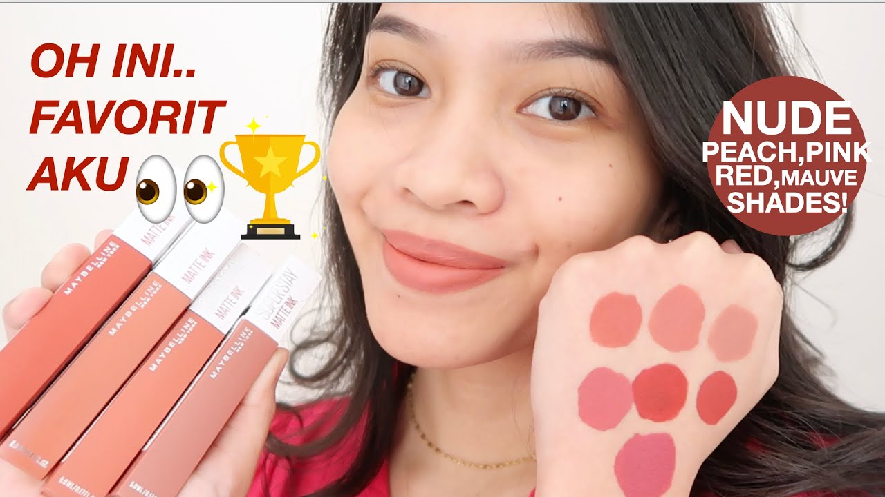 MAYBELLINE SUPERSTAY MATTE INK Swatches Review Ratu Adellya
