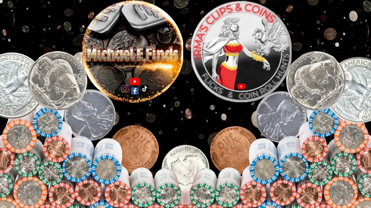 Michael E Finds and Irma's Clips & Coins Livestream Half & Half Nickels & Cents for The Chat & More!
