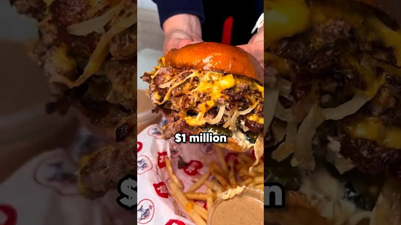 $1,000,000 for a BURGER😱🤯. #shorts