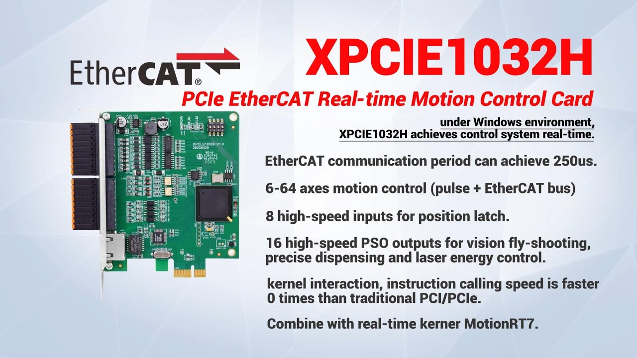 PCIE EtherCAT Real-time Motion Control Card XPCIE1032H