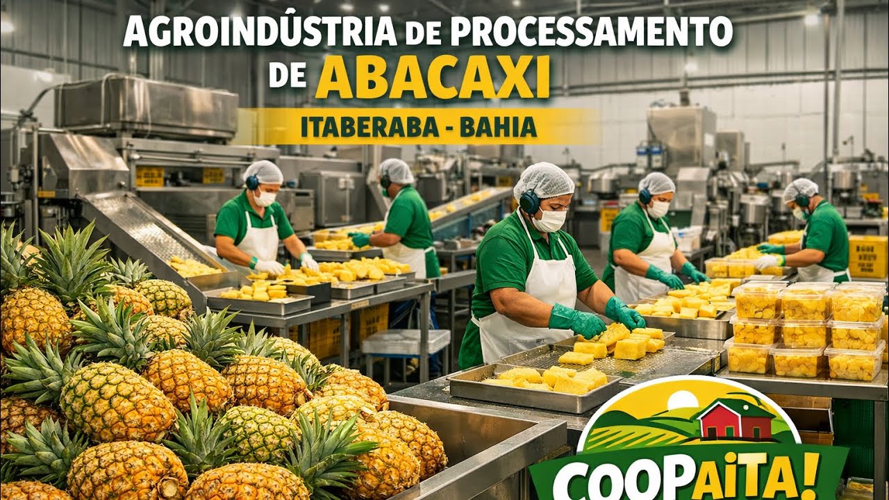 Como o abacaxi vira renda: por dentro da fábrica da Coopaita em Itaberaba BA