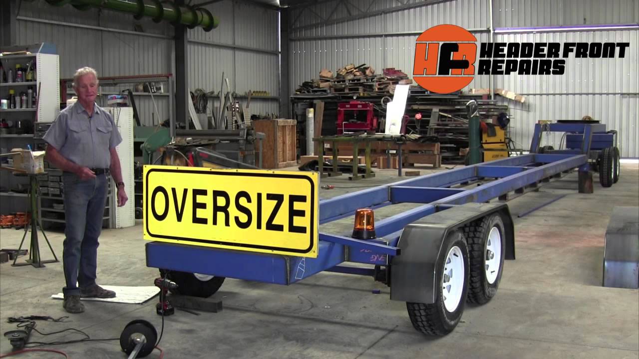 John Deere Corn Front Comb Trailer being built
