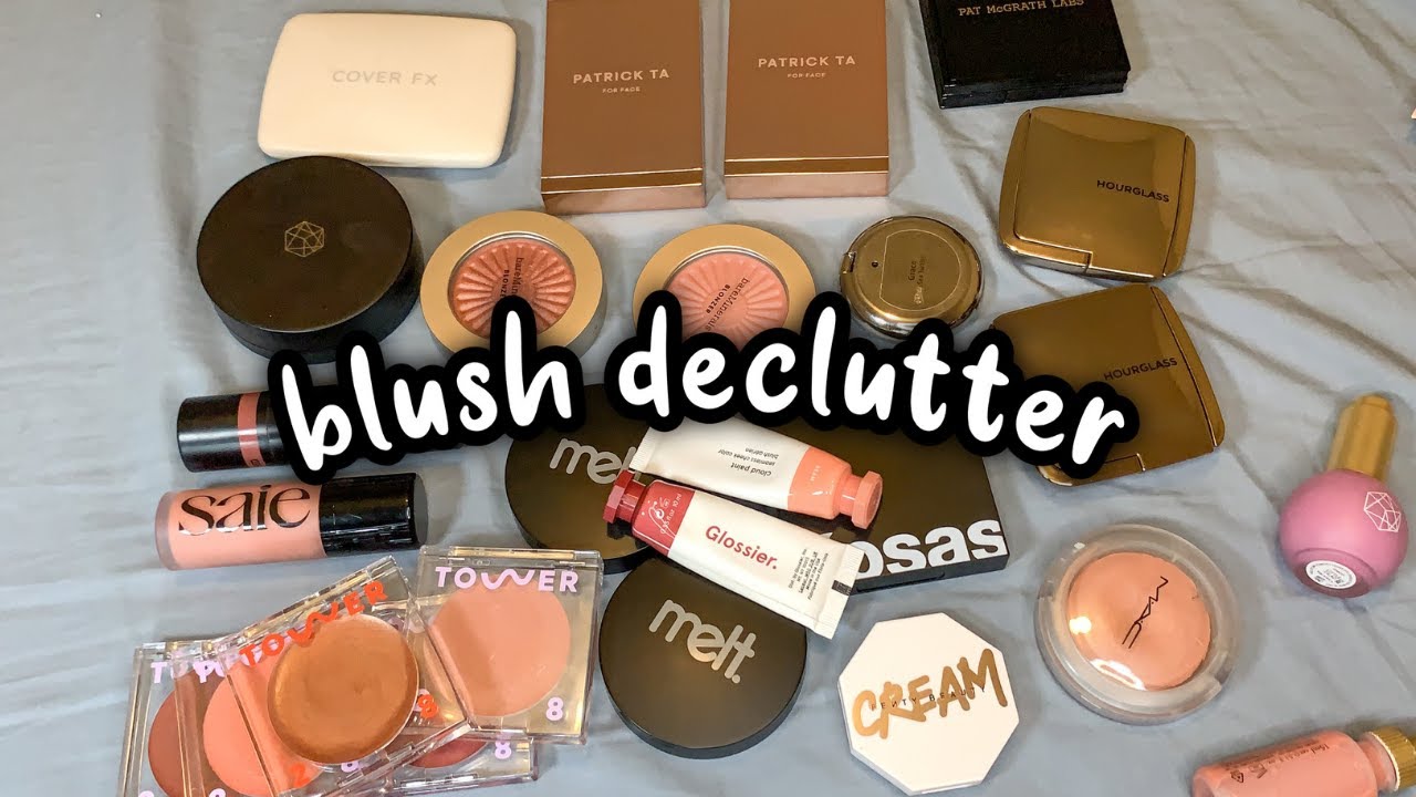 decluttering my BLUSH collection | *50% GONE*