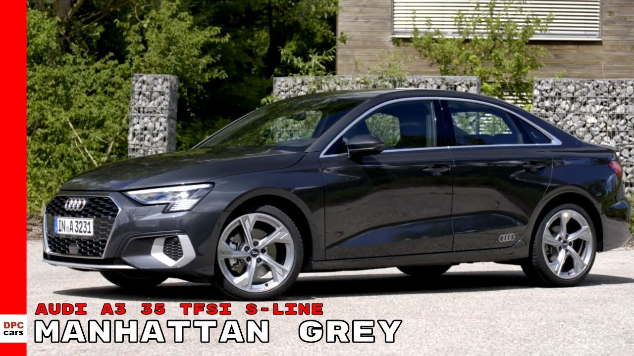 2021 Audi A3 Sedan 35 TFSI S-Line in Manhattan Grey