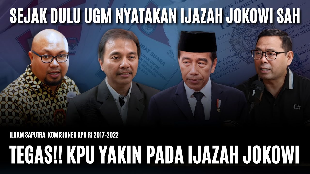 MANTAN KETUA KPU: TIDAK ADA INDIKASI DAN GUGATAN SOAL IJAZAH JOKOWI DI MK
