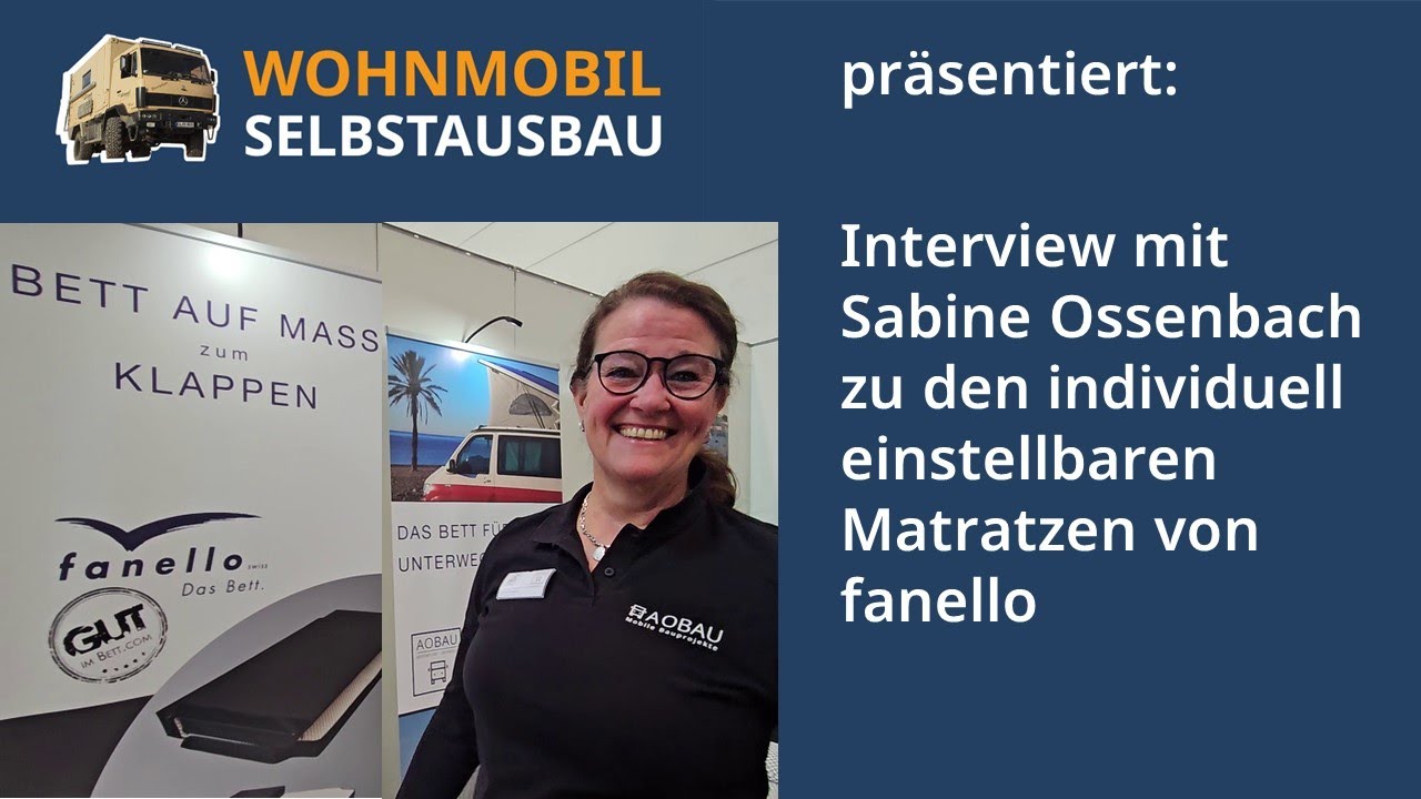 fanello, individuell einstellbare Matratzen, Ulrich Dolde im Interview m. Sabine Ossenbach v. AO Bau