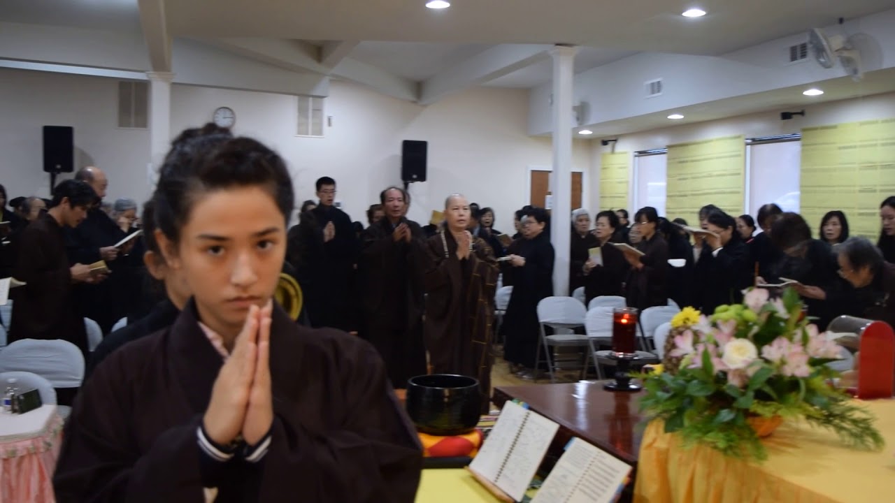 Sunday Service at a Buddhist Temple in Atlanta
