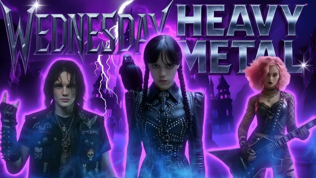 What If The Wednesday Addams Got Heavy Metal in the 80s?