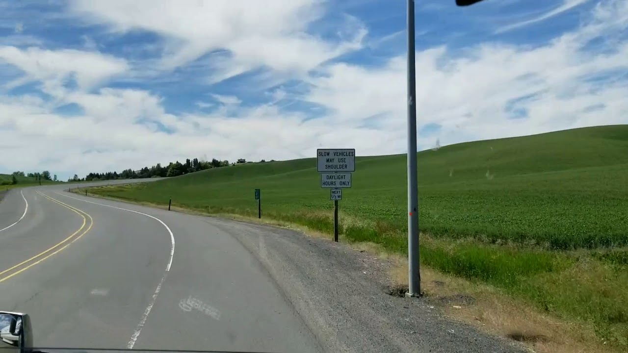 The Rolling Hills of Eastern Washington on SR 195.. Wow Verizon Did an Awesome Deal!!