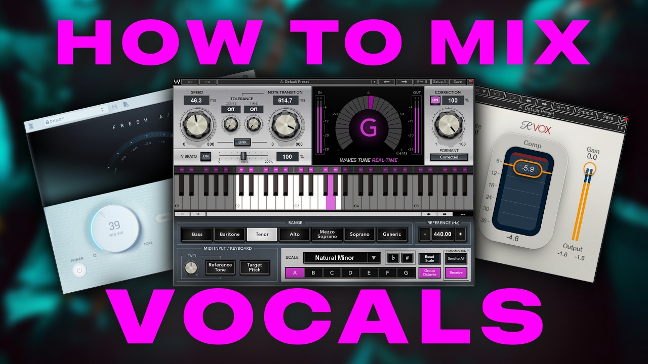 mix PROFESSIONAL afro house vocals in 1 minute