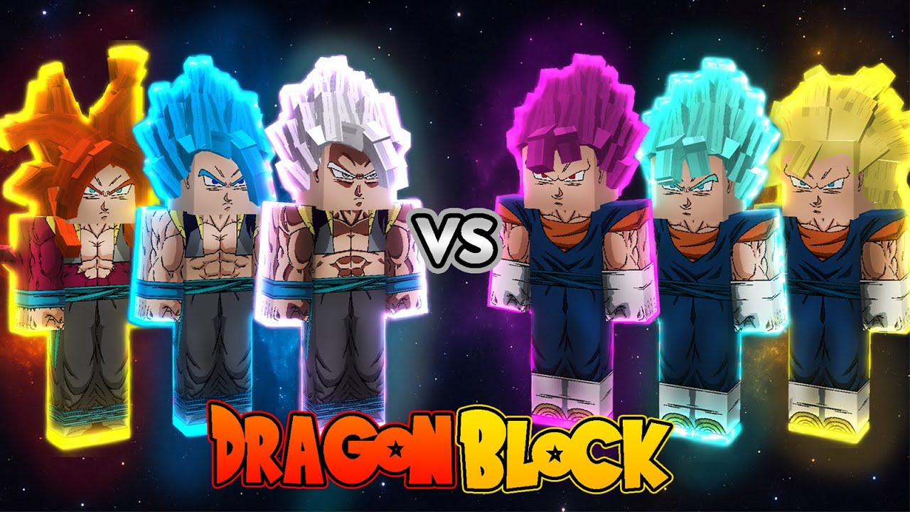 Dragon Block C : Gogeta VS Vegito ! Potara Fusion and Normal Fusion