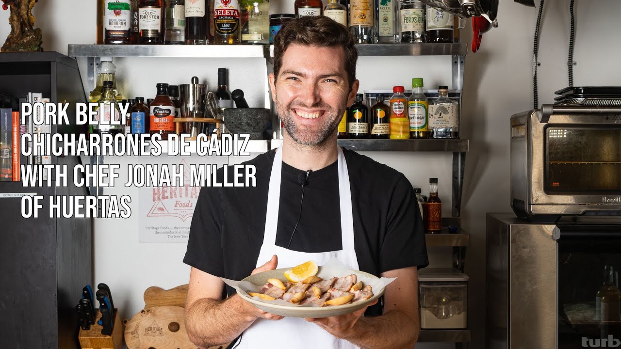 How to make Red Wattle Pork Belly Chicharrones de Cádiz with Chef Jonah Miller of Huertas