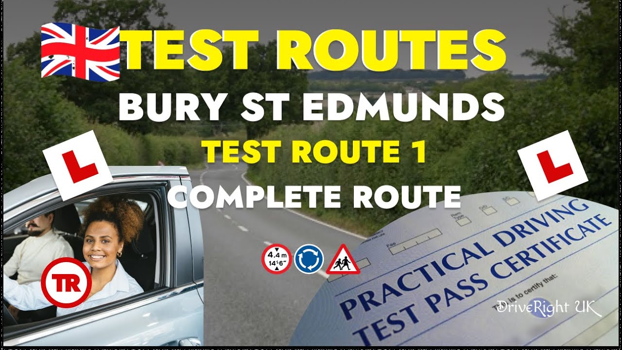 Driving Test Routes | UK Driving test preparation | Bury St Edmunds Route 1 Complete route