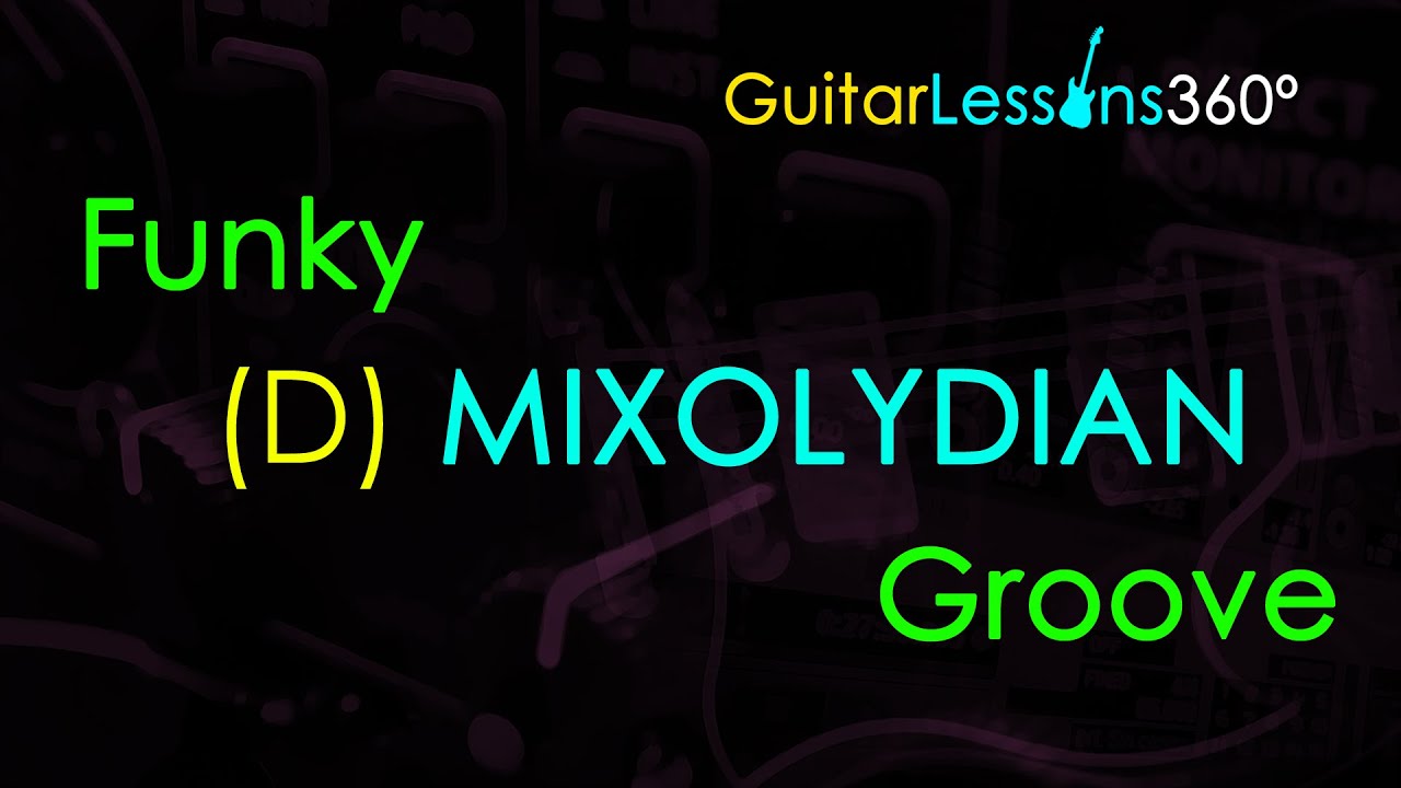 D Mixolydian Funky Groove Backing Track