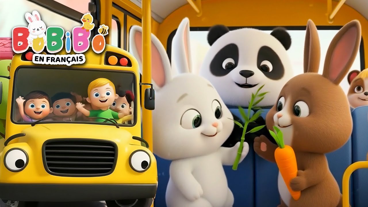 Les Roues du Bus & Voyage au Zoo 🦁🐘 | Comptines Dynamiques pour Bébé | BoBiBo en Français