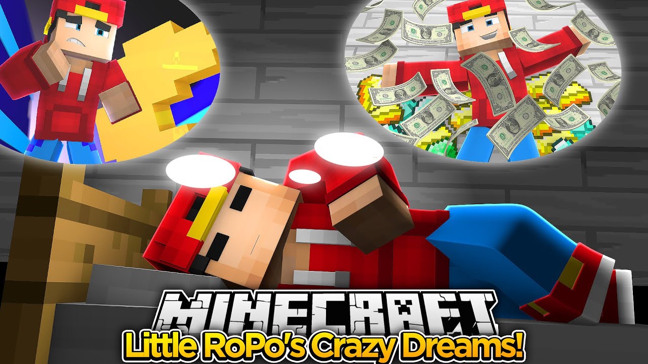 Minecraft Adventure - LITTLE ROPO HAS CRAZY DREAMS & NIGHTMARES!!!