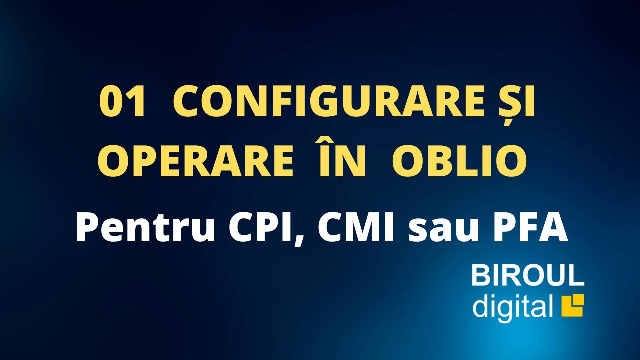 OBLIO 01 - pentru cei ce tin contabilitatea in baza registrului de incasari si plati