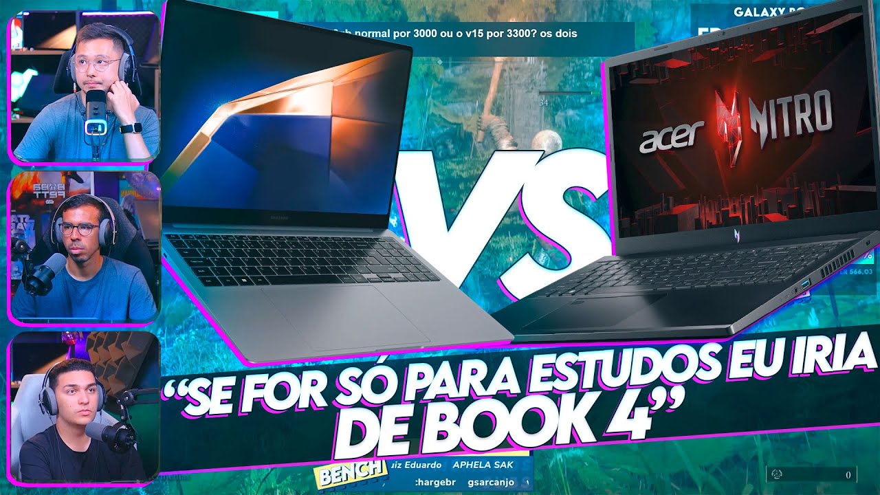 Galaxy Book4 ou Nitro V15? - Qual notebook &eacute; melhor para a faculdade