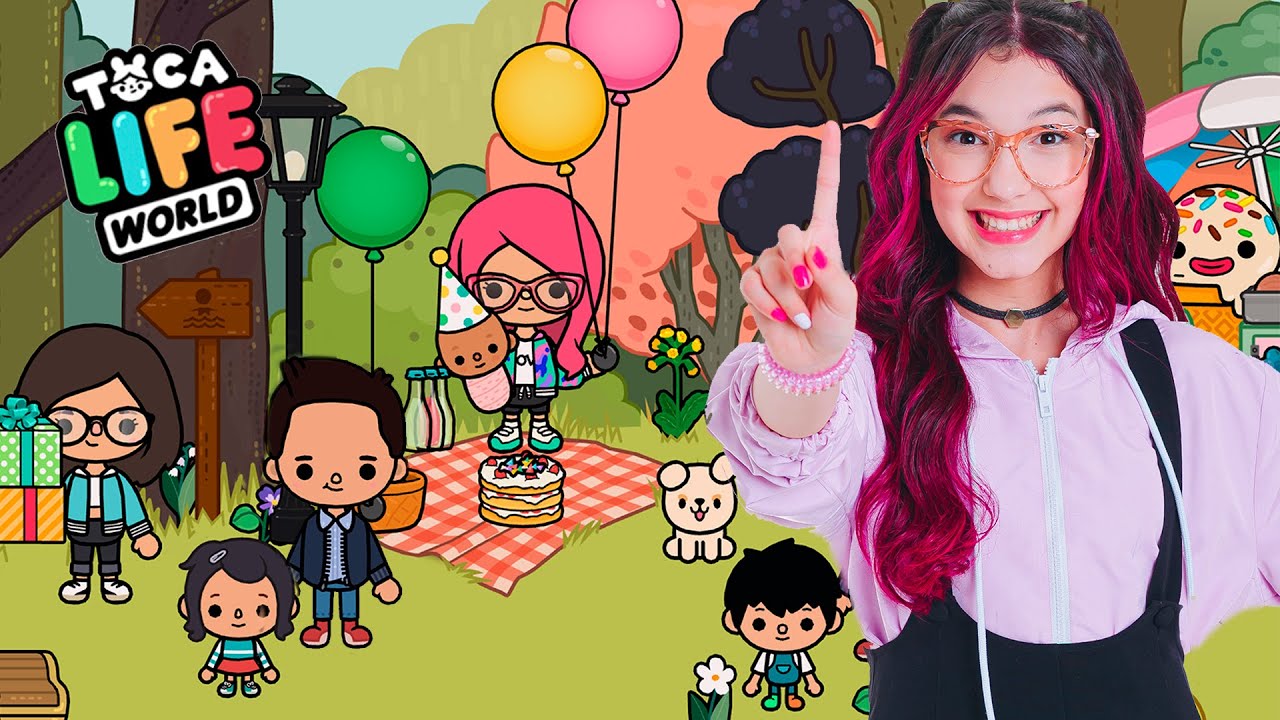 FESTA DE ANIVERSÁRIO DA BEBÊ PACOTINHO !! Rotina Família Toca Life World | Família Luluca