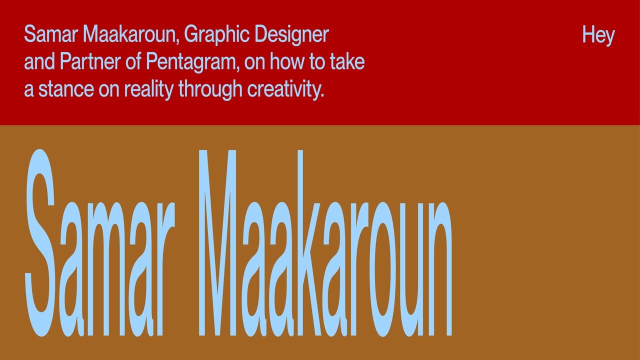 Samar Maakaroun, Graphic Designer and Partner of Pentagram