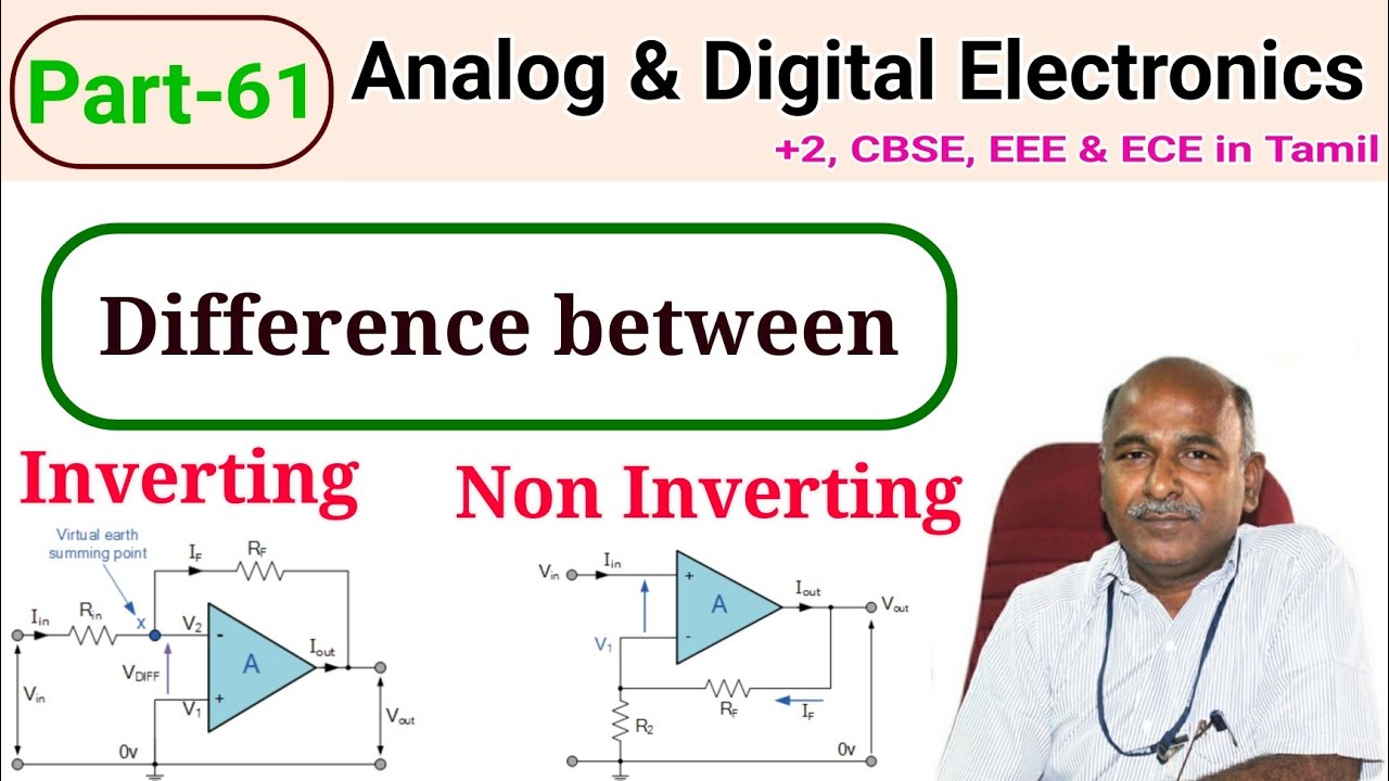Diffrence between Inverting Amplifier and Non Inverting Amplifier in tamil