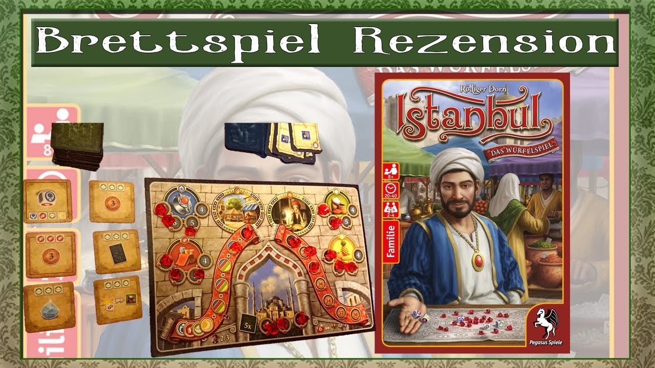 Istanbul Das Würfelspiel Brettspiel Rezension / Pegasus Spiele