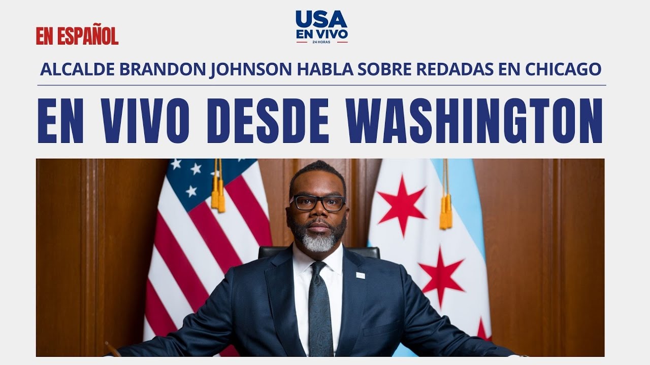 EN VIVO: Alcalde de Chicago Brandon Johnson sobre control migratorio en su ciudad | USA EN VIVO 🔴