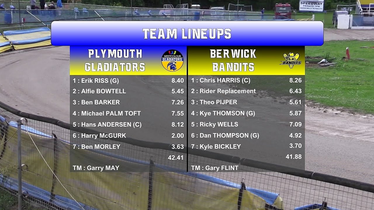 Plymouth 'Gladiators' vs Berwick 'Bandits' | Championship | 17/05/2022 | Gladiators TV