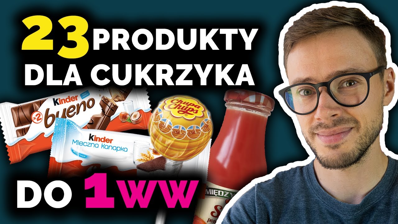 23 PRODUKTY dla CUKRZYKA (Lidl, Biedronka, Rossmann) - MAX 1 wymiennik węglowodanowy❗ | Nie słodzę