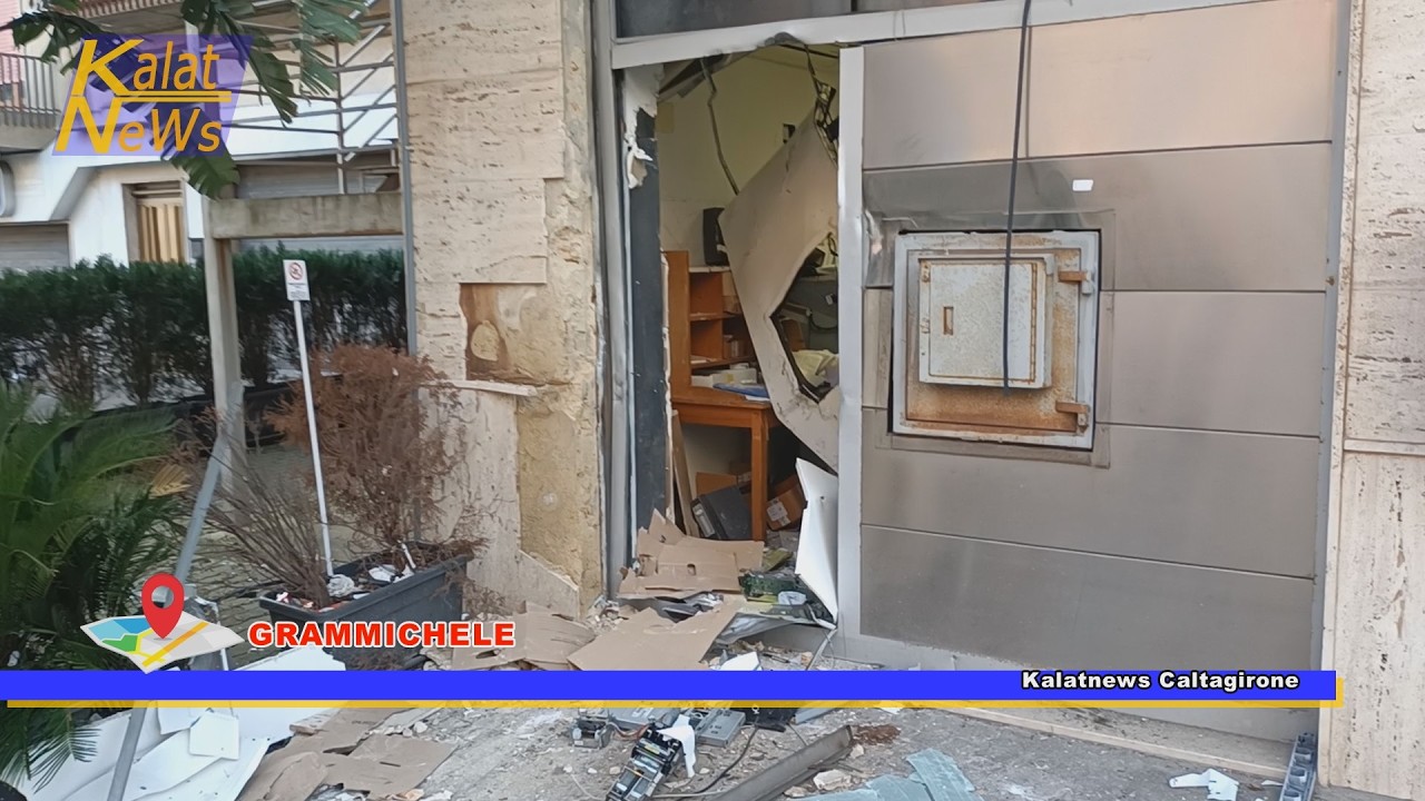 Grammichele, banda degli escavatori scardina i due Atm dell'ufficio postale di via Failla