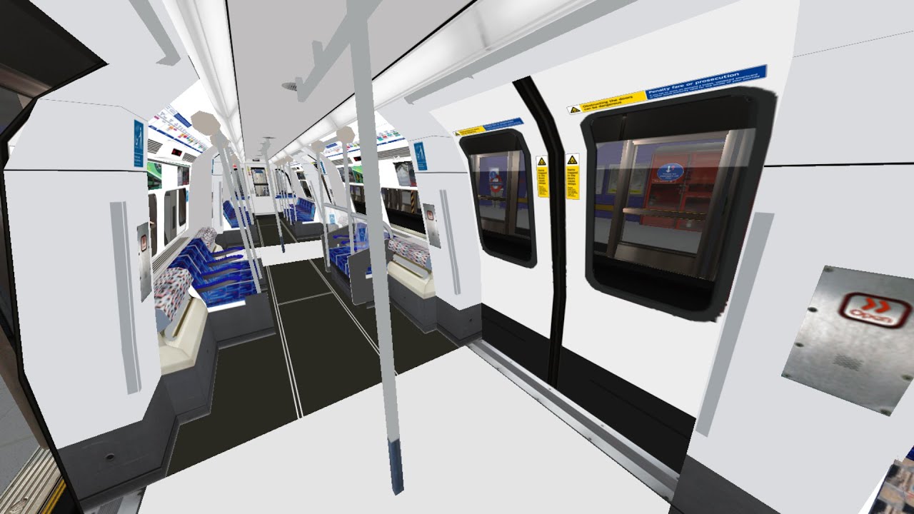 OpenBVE Jubilee Line: (Refurbished Unit) North Greenwich - West Hampstead