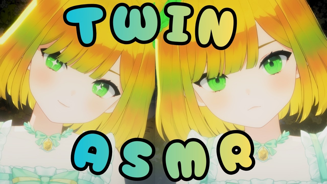 【ASMR】fairy sisters help put you to sleep 🧚💚 personal attention, massage, whispers 🌟 nature sounds🍃😴