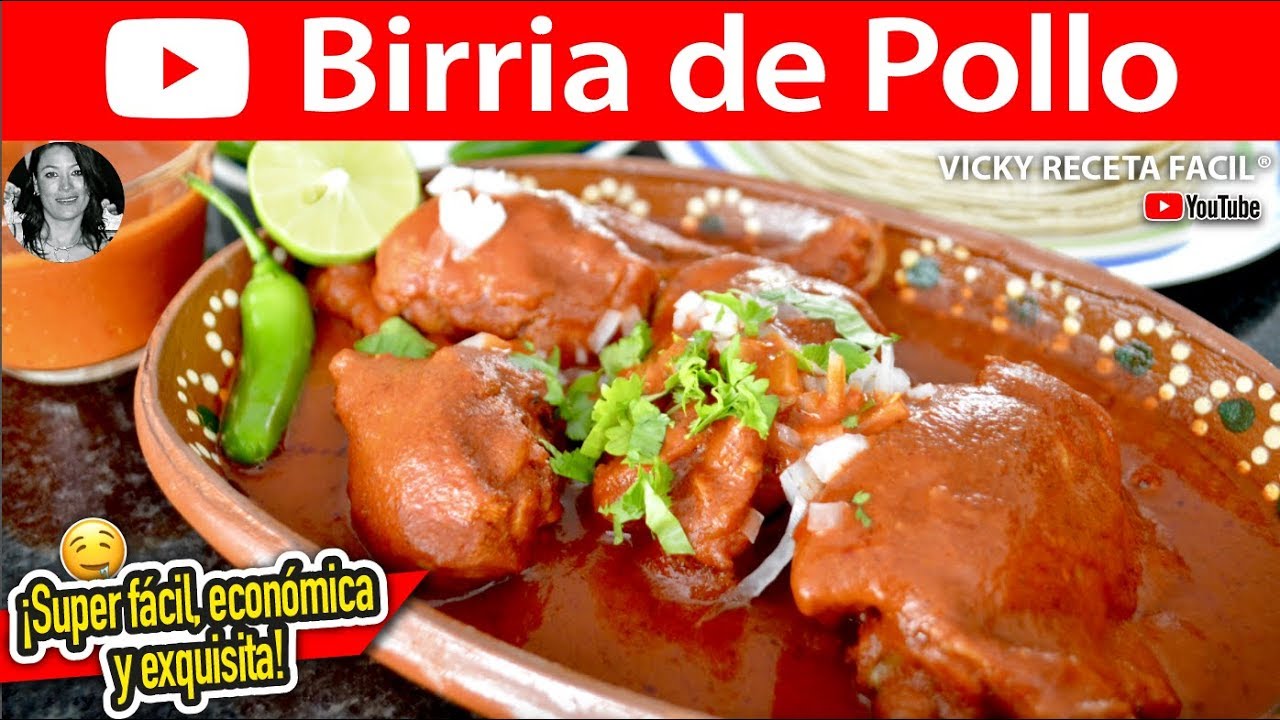 BIRRIA DE POLLO | #VickyRecetaFacil