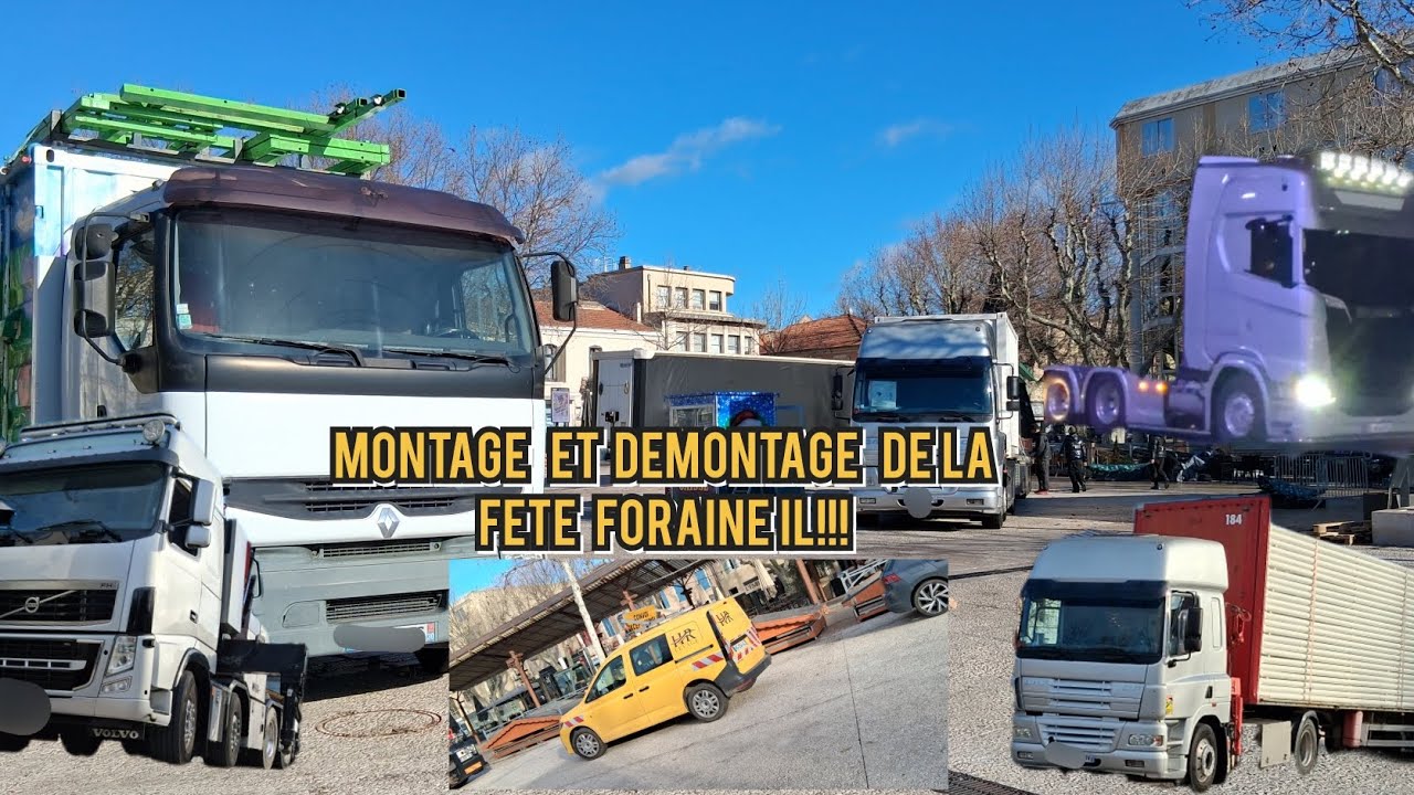 Montage et Démontage de la fête foraine 🎡 