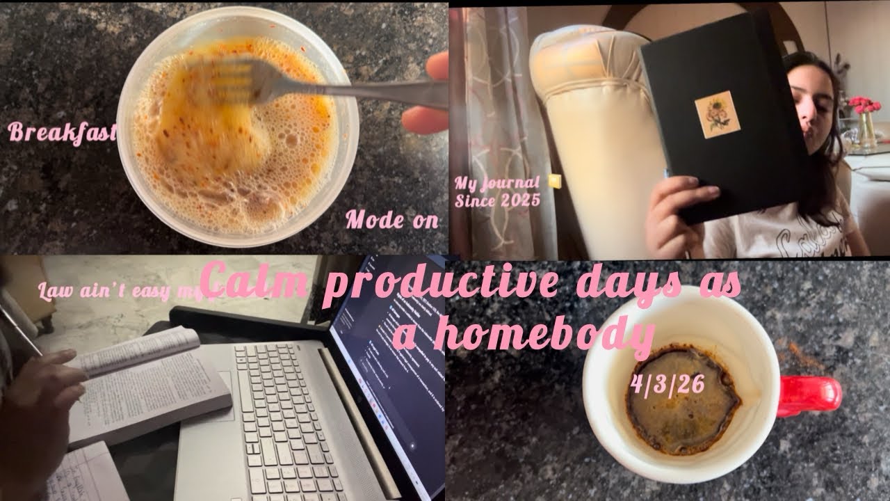 Calm productive days as a homebody .