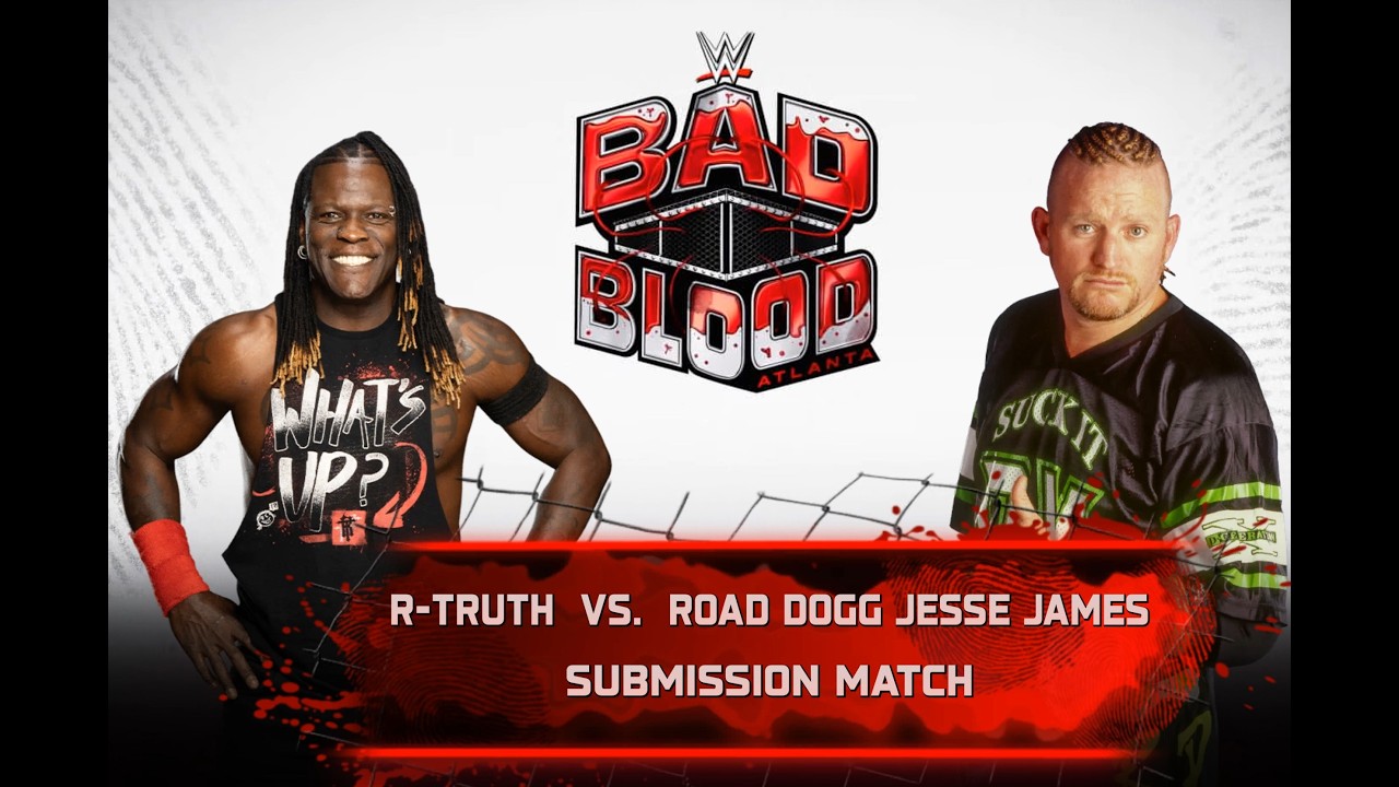 WWE 2K25 | Bad Blood R-Truth VS. Road Dogg Jesse James [Showcase] with Entrances | Submission Match