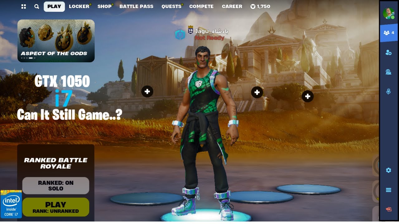 Fortnite Chapter 5 Season 2 Gameplay | i7 2600 | GTX 1050 | 8Gb Ram