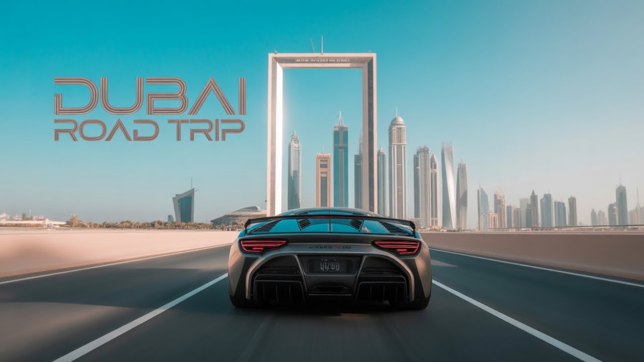 [4K] Dubai Road Trip Palm Jumeirah to Dubai Airport AI AE