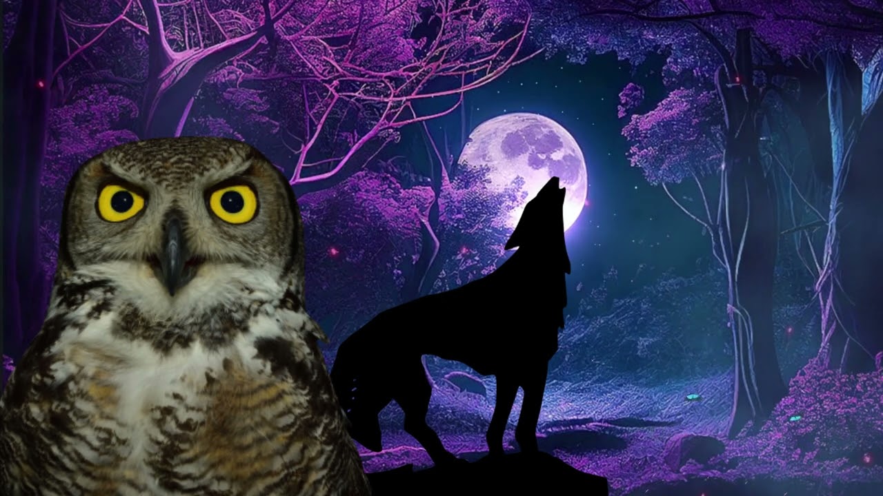 wolves howling sound, wolf sound, owl hooting, owl hoot, owl sound effect